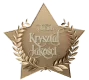 złota gwiazda z napisem kryształ jakości